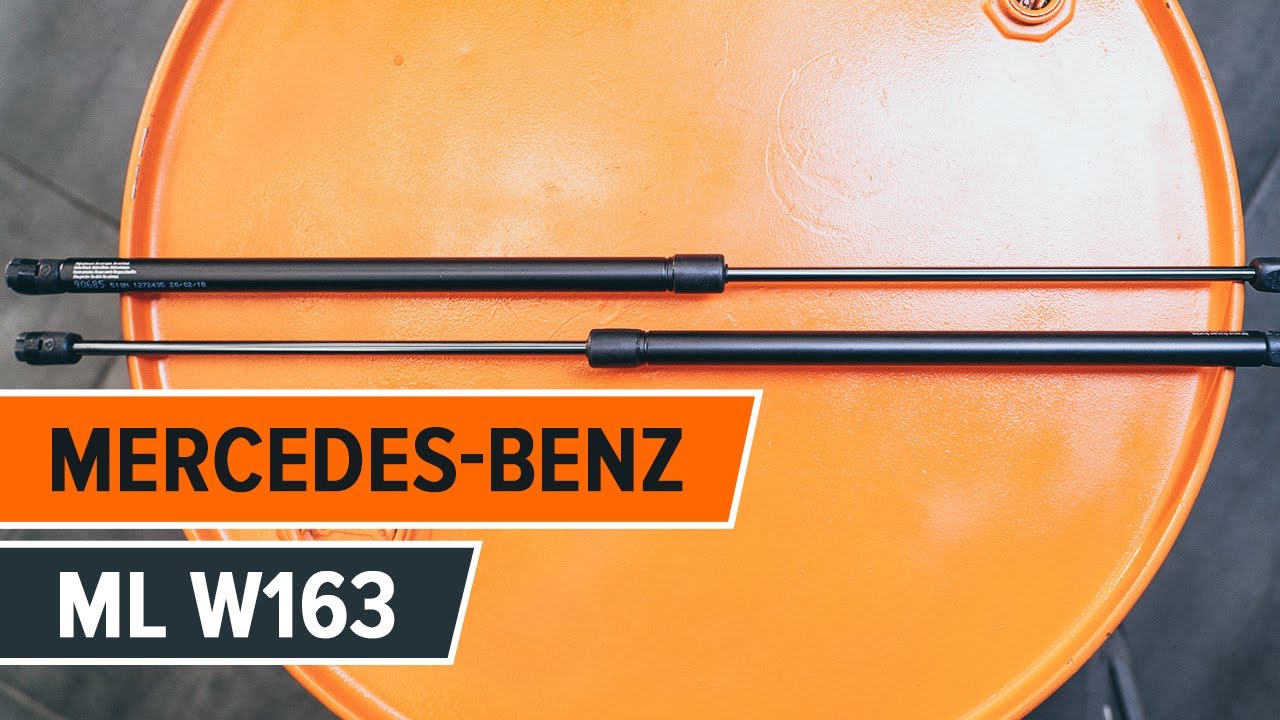 Come cambiare pistoni portellone su Mercedes ML W163 - Guida alla sostituzione