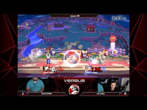 Versus Weekly 4/9/15 - Losers Finals - MVD (DuckHunt) vs. Leo Heart (DiddyKong/C.Falcon) - Smash 4