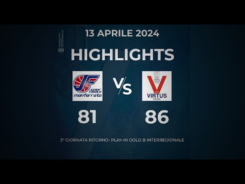 Highlights - Junior Casale Monferrato- Stosa Virtus Siena - 13/04/2024