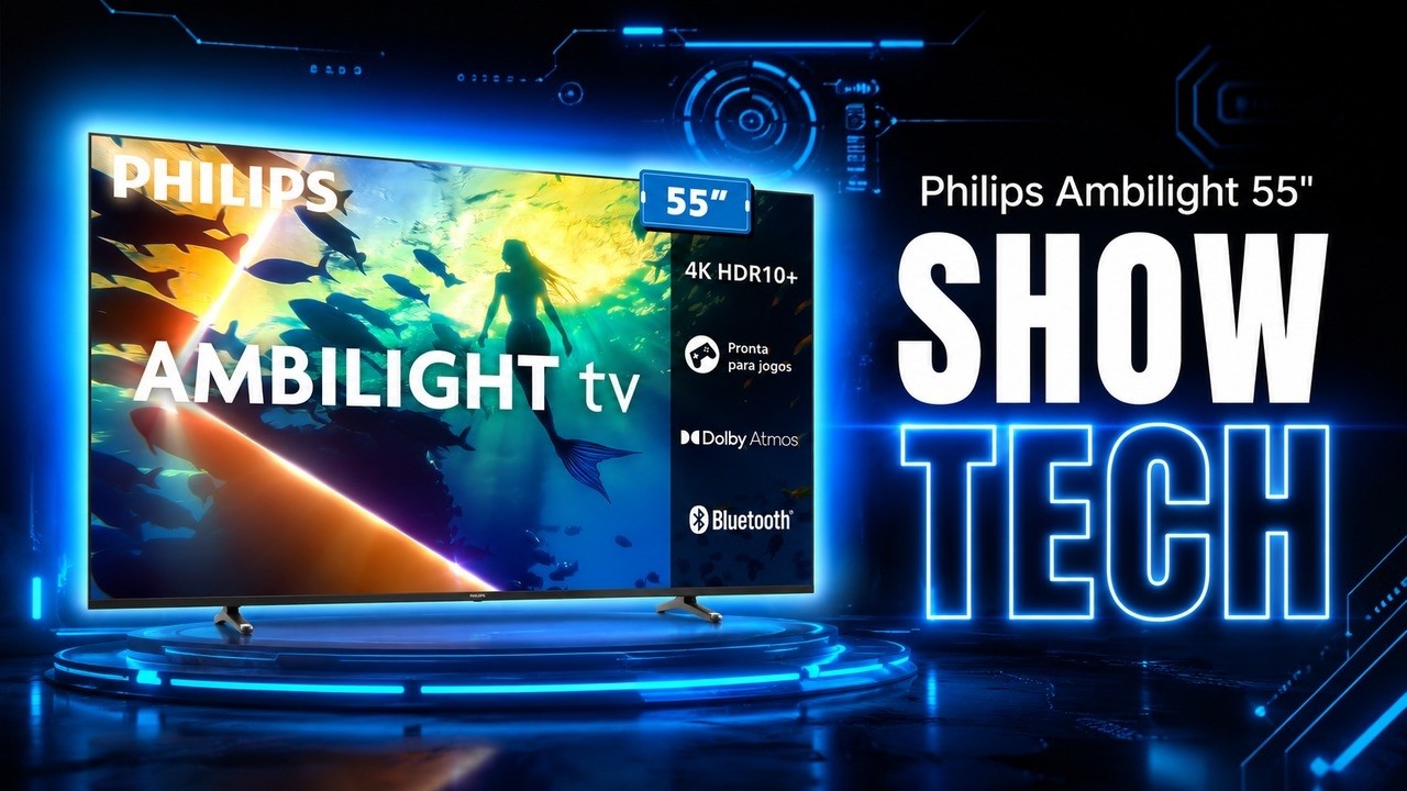 Miniatura da avaliação em vídeo de Smart TV Philips 55PUG8100 55 Polegadas 4K Ambilight