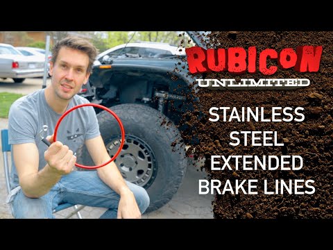 Wrangler Extended Stainless Steel Brake Lines!