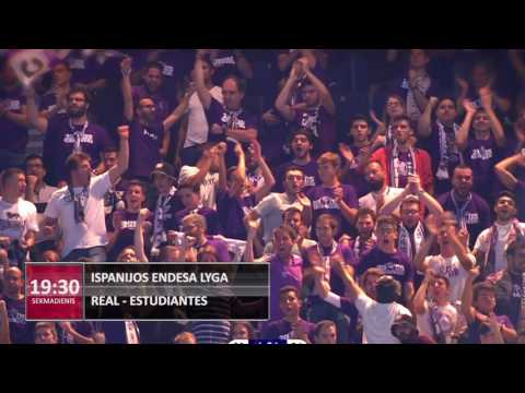 SPORT1: Madrido „Real“ – Movistar „Estudiantes“. Sekmadienis 19:30