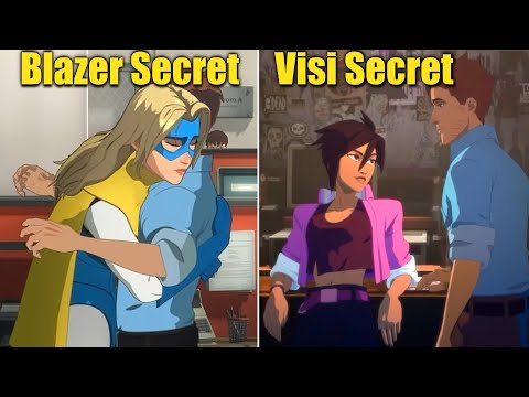 Dispatch Episode 5 & 6 - All Choices Secret Scenes (Invisigal vs Blonde Blazer)