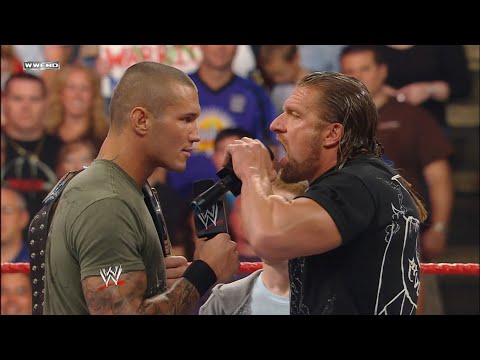 Randy Orton interrupts Triple H & Seth Green! - RAW July 13 2009 (2/2)