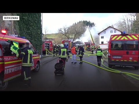In Birkenau explodiert ein Haus und wird total zerstört