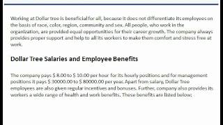 Dollar Tree Job Application Form Online