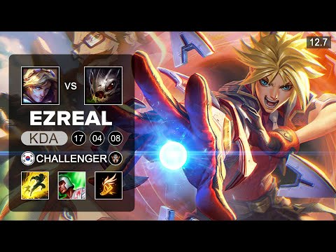 Ezreal vs Kog'Maw ADC - KR Challenger - Patch 12.7 Season 12