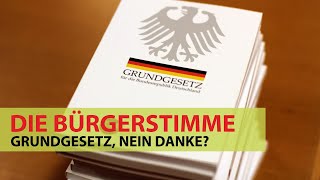 GRUNDGESETZ, NEIN DANKE? - Ralph Boes in Naumburg  – Die Auffassung eines Einwohners im Burgenlandkreis
