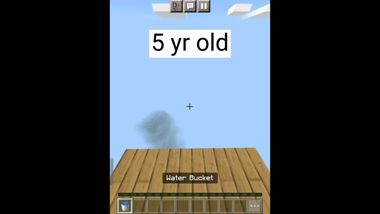 [Minecraft] MLG at different ages🔥😲🔥😙😄