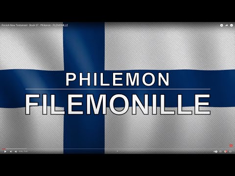 Finnish New Testament - Book 57 - Philemon - FILEMONILLE