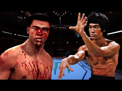 BRUCE LEE VS MUHAMMAD ALI 🔥😨🥶*WARZONE* (EA SPORTS UFC 5) UFC KNOCKOUTS |BRUCE LEE FIGHT |UFC 2023