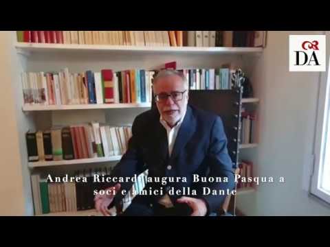Andrea Riccardi augura Buona Pasqua a soci e amici della Dante