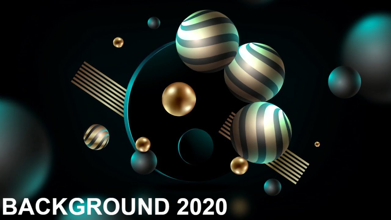 3d spheres abstract background video
