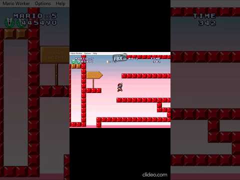 MWR:Mario takes the checkpoint video 4. #shorts #mario #checkpoint #savegame #maze #redblock #saved