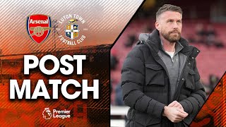 Rob Edwards on the 2-0 defeat to Arsenal | Post-Match