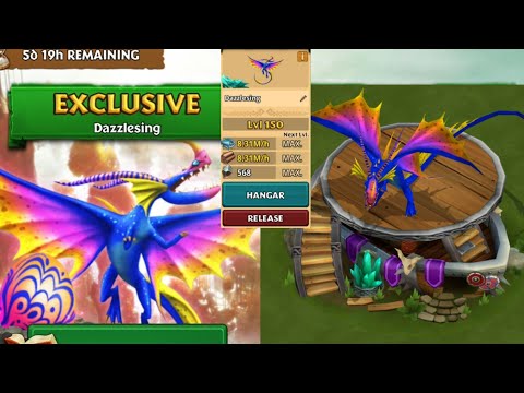 DAZZLESING Titan Mode Max Level 150 | New Exclusive Slithersong | Dragons: Rise Of Berk
