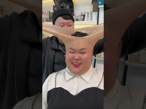 This girl bought the most realistic mask in the world 😮