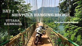 preview picture of video 'SHIVAPURA HANGING BRIDGE | UNEXPLORED WESTERN GHATS | KARIZMA R | WanderlustOnWheel'