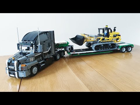 Lego 42078 Mack Anthem MOC Detachable Gooseneck Low Loader Trailer