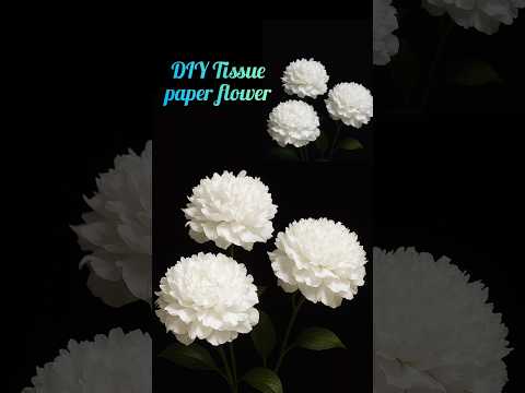 Origami easy tissue paper flower | #shorts #craft #tissuepaperflower