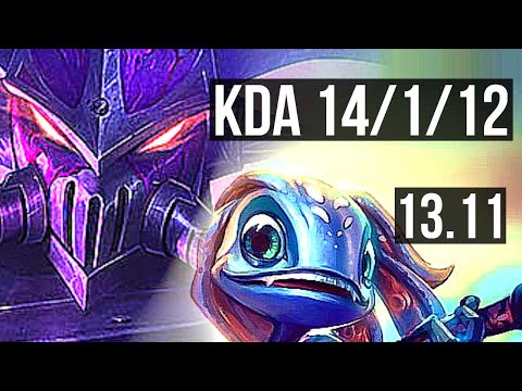 KASSADIN vs FIZZ (MID) | 14/1/12, Legendary | KR Diamond | 13.11