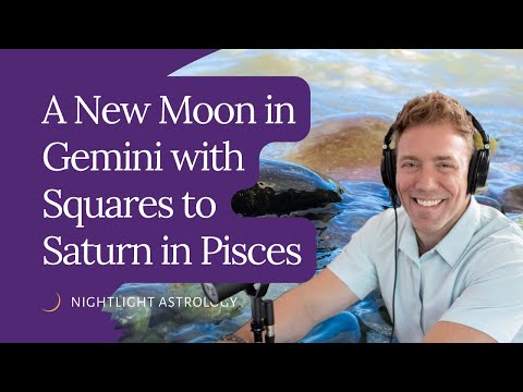 A New Moon in Gemini with Squares to Saturn in Pisces