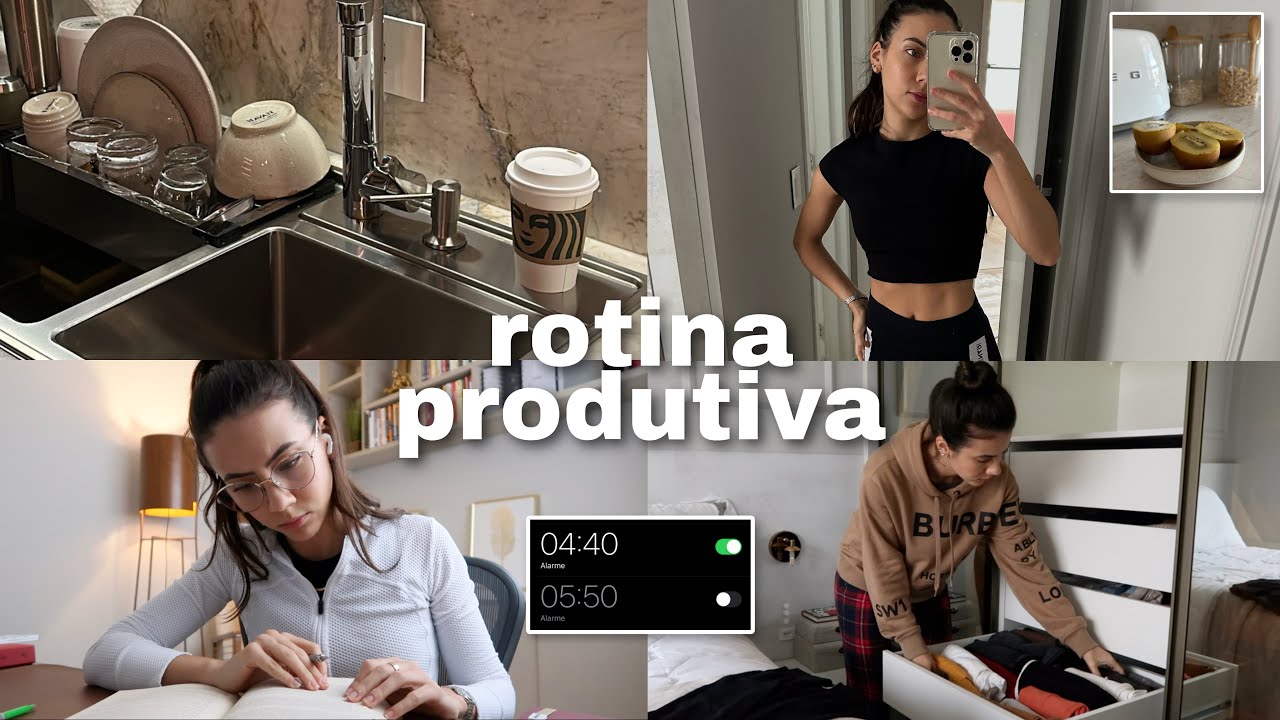 vlog: rotina produtiva com estudos, trabalho & exercícios
