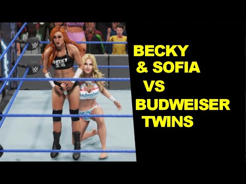 WWE 2K19 Becky Lynch & Sofia Jamora vs The Budweiser Twins - Tag Match