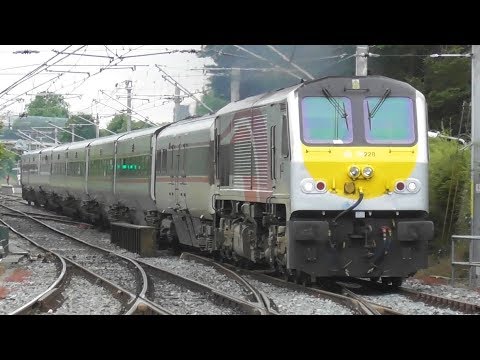 Irish Rail 201 Class Loco + Enterprise Train - Howth Junction Station, Dublin