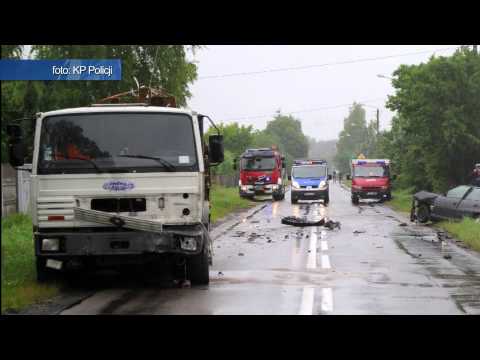 TKB - Kierowca opla ranny po zderzeniu z ciężarówką - 27.06.2013