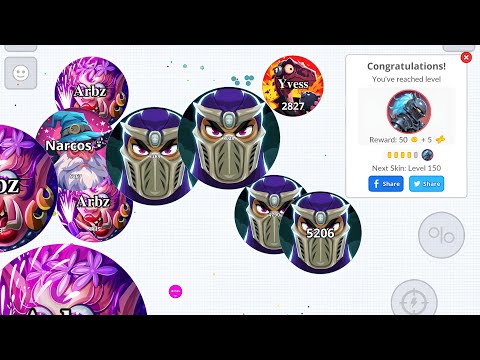 CONGRATULATIONS LEVEL 150!!! 🎊 (AGAR.IO MOBILE)