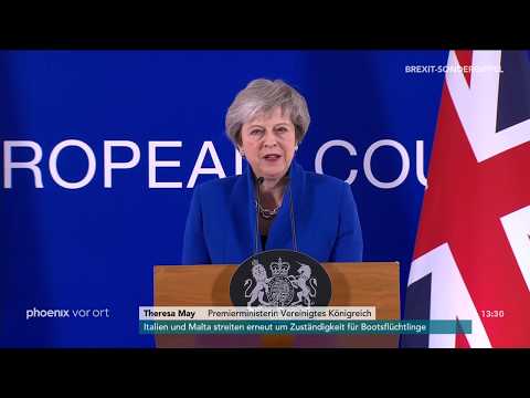 Pressekonferenz mit Theresa May zum Brexit-Gipfel am 25.11.18