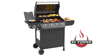 EL FUEGO® | Holzkohlegrill COLUMBUS | Aufbauanleitung | Instruction Manual