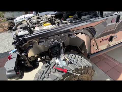 KBD and Motobilt Fender install on Jeep JL Front