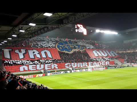 Great tifo from Spartak Trnava fans in Europa League against Fenerbache 13. December 2018 City Arena