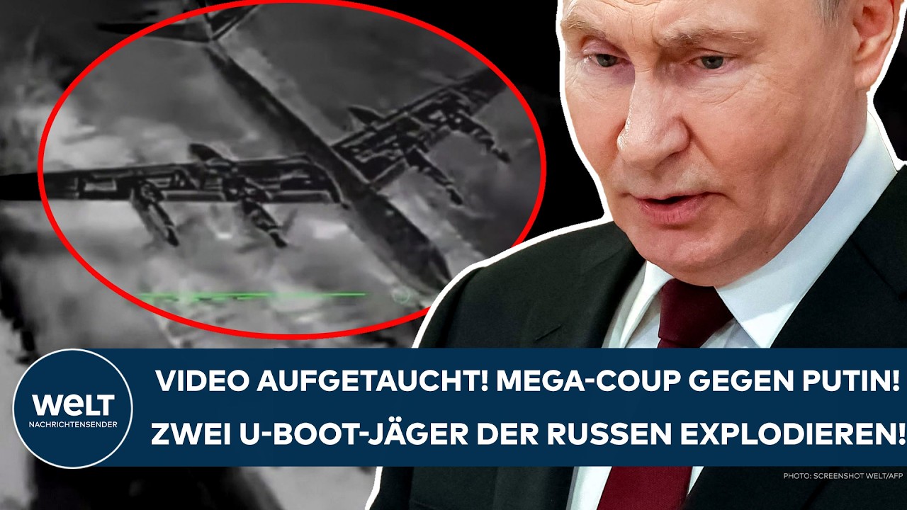 UKRAINE-KRIEG: Video aufgetaucht! Mega-Coup gegen Putin! Zwei U-Boot-Jäger der Russen explodieren!