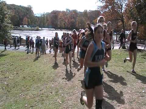 NJ Bergen County XC Champs 2011 JV Girls Large Lap1 Darlington P