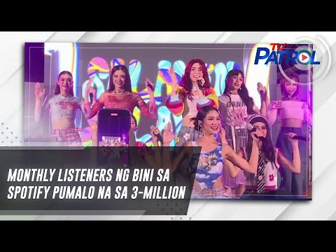 Monthly listeners ng BINI sa Spotify pumalo na sa 3-Million TV Patrol