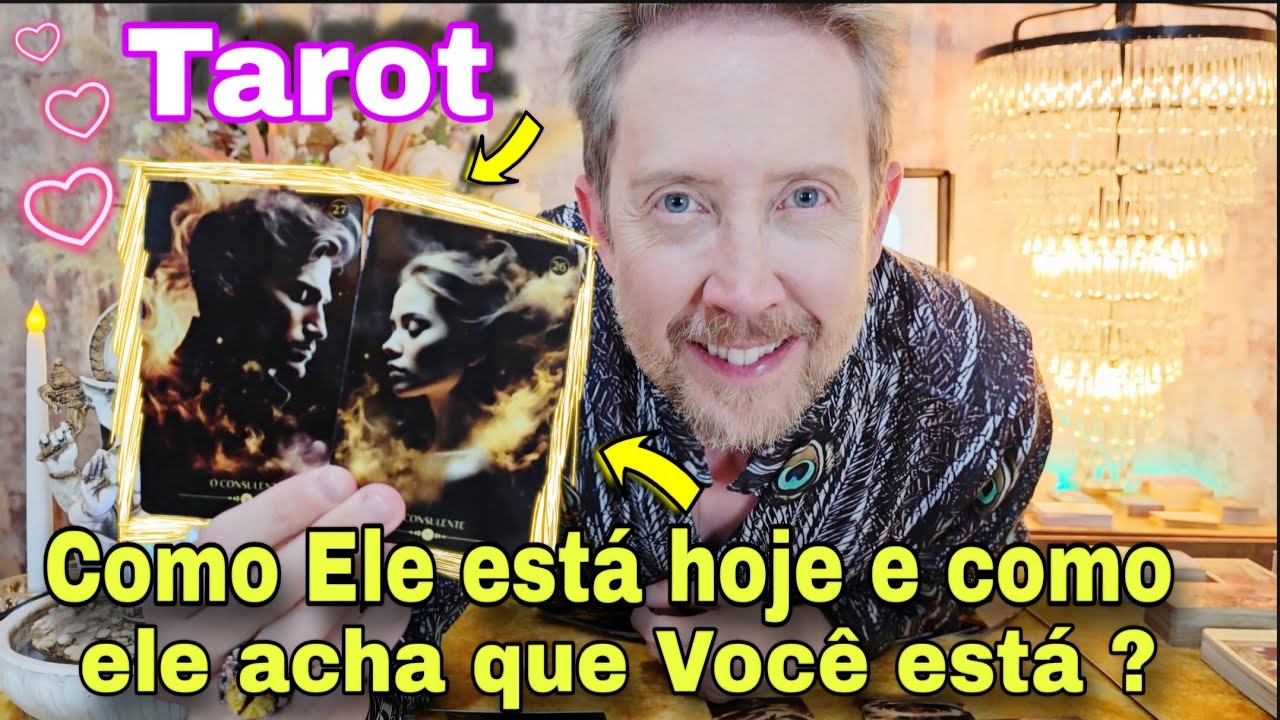 COMO ELE ESTÁ HOJE E COMO ELE ACHA QUE VOCÊ ESTÁ ? rei do oráculo hoje, buba tarot de hoje