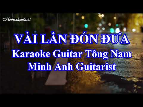 Vài lần đón đưa - Beat Guitar - Karaoke Acoustic - Tone Nam - Key Em Minh Anh Guitarist