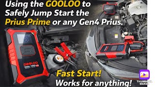 Using the GOOLOO to Safely Jump Start the Prius Prime or any Gen4 Prius. Fast Start! 