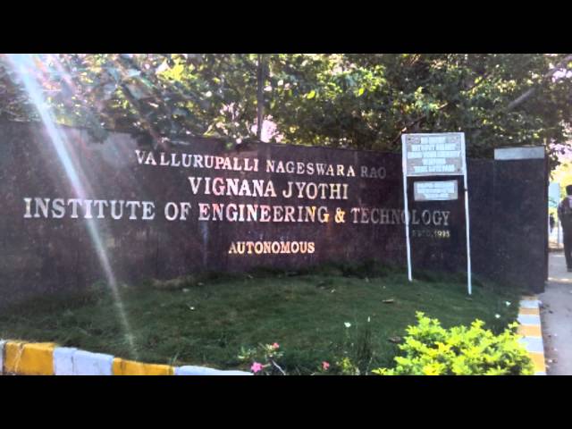 Vignana Jyothi Institute of Engineering & Technology видео №1