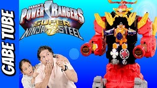 Top Toys HOW TO BUILD POWER RANGERS SUPER NINJA STEEL BLAZE ULTRA MEGAZORD REVIEW Gabe Tube TV
