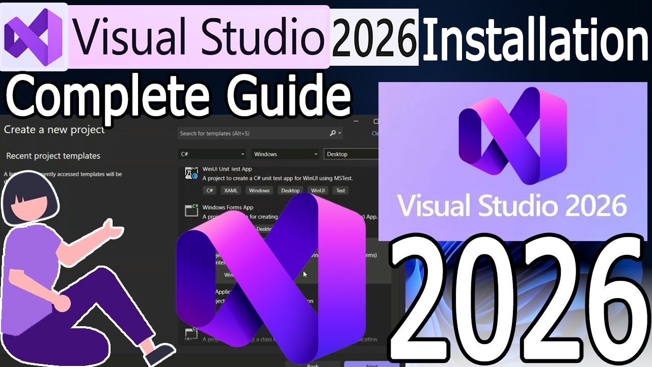 How to Install Microsoft Visual Studio 2026 on Windows 11 [ 2026 Update ] .NET Developers | Winforms