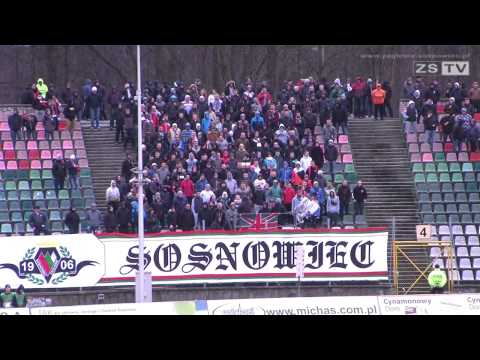 Kibice podczas meczu Zagłębie Sosnowiec - Górnik Wałbrzych