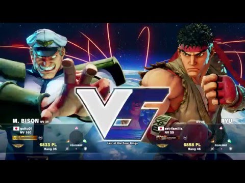 Tokido ( Ryu ) VS galtu01 ( M.Bison ) HD 1080p - Street Fighter 5