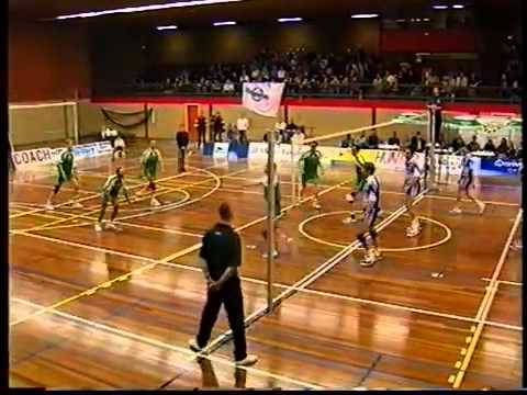 Sudosa vs Ekspalvo  Eredivisie volleybal wedstrijd eind jaren '90