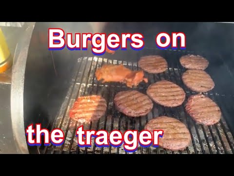 Burgers on a traeger | frozen burgers on pellet grill