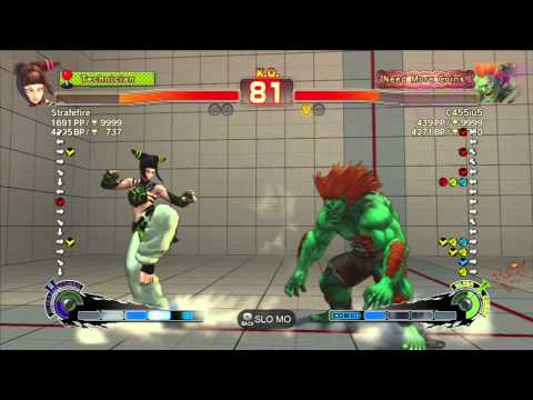 SSF4:AE 2012 -- Xbox Live -- Strafefire (Juri) vs. C455iu5 (Blanka)