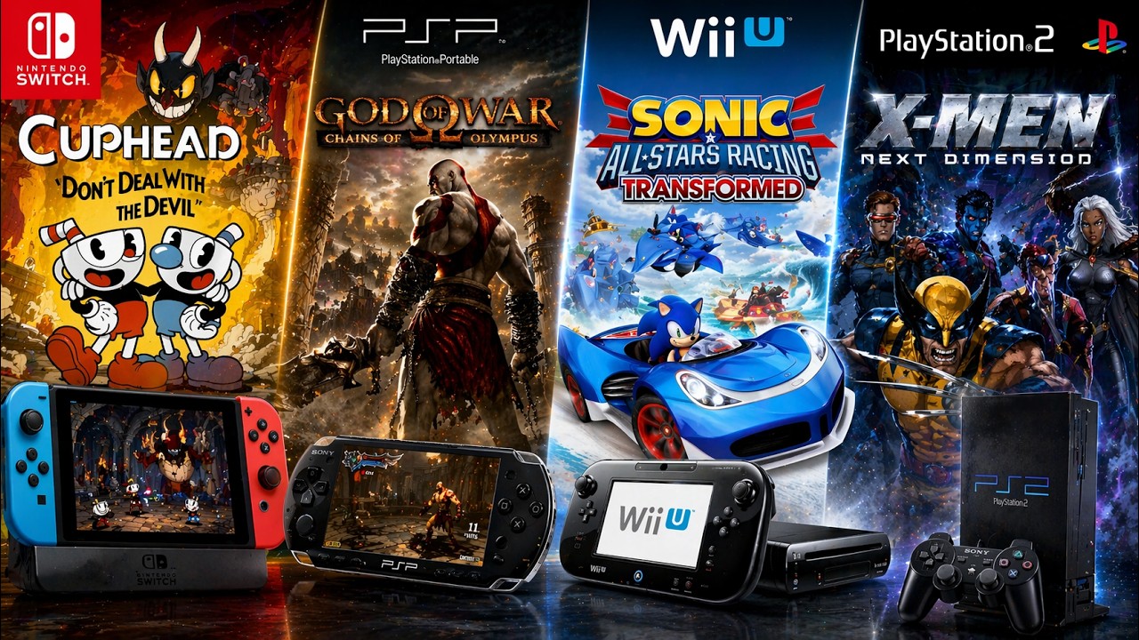 Mini gameplays de PS2, Nintendo Switch, WiiU y PSP